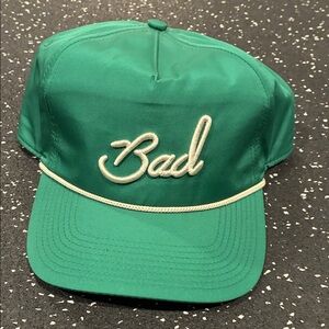 Bad Birdie Emerald Green 'Bad' Rope-Trim Baseball Cap